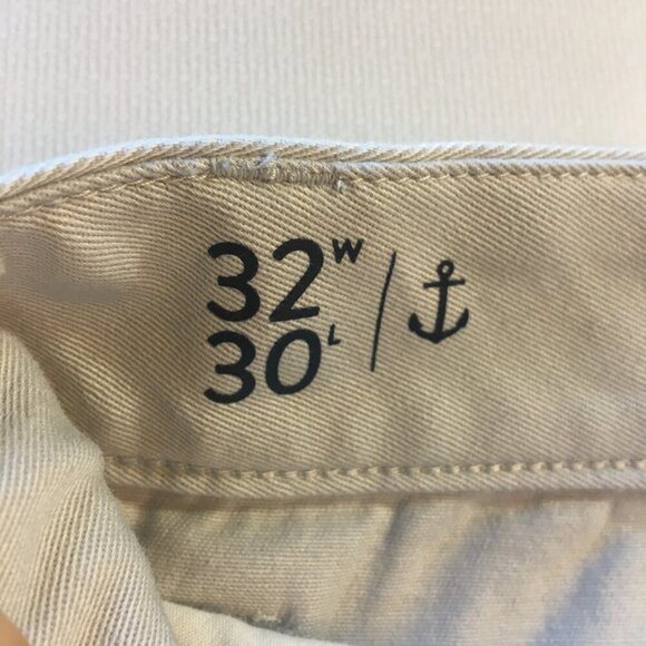 Nautica Mens Pants Size 32x30 Straight Fit Stretch Tan Preppy Hipster - Picture 6 of 11